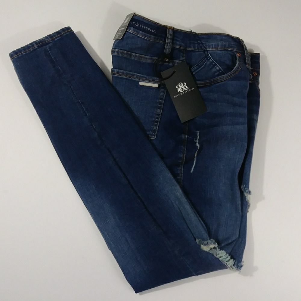 NWT Rock & 🎉SOLD🎉 skinny jeans women size 8M - Picture 7 of 8